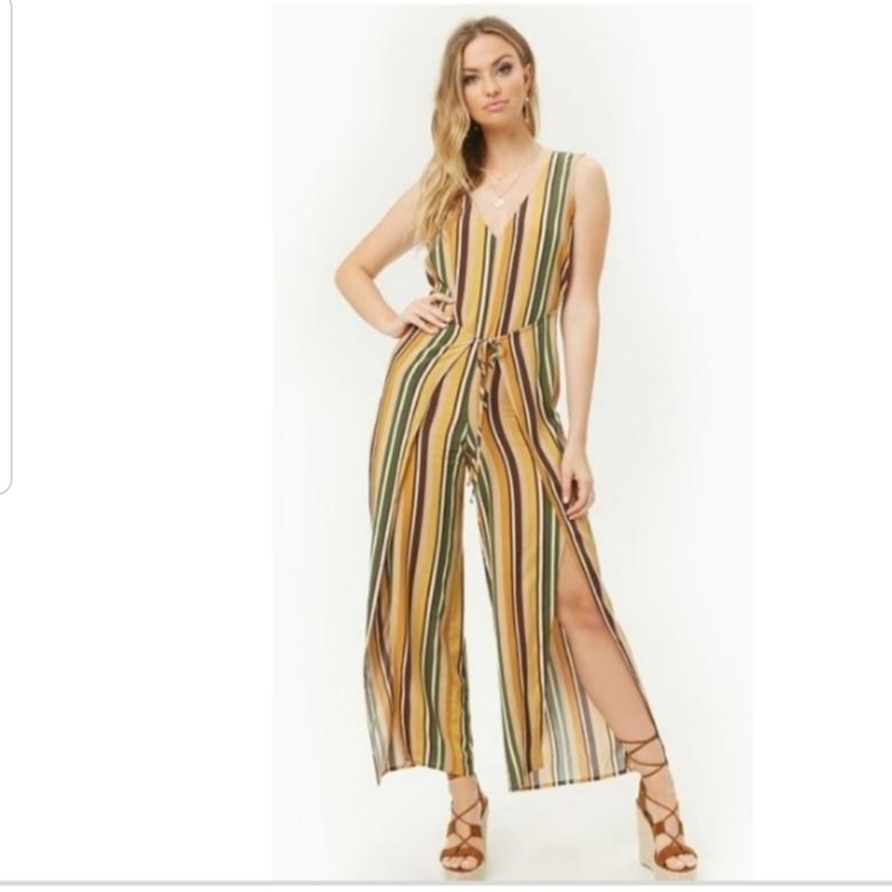 Olive and Mustard Romper jumpsuit